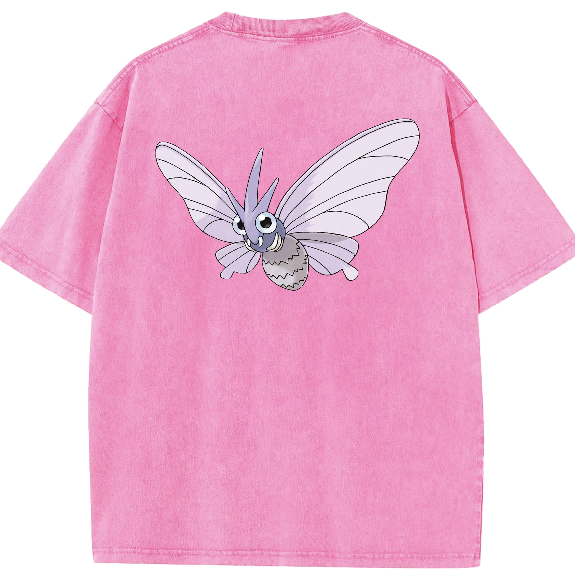 （画像用） ポケットモンスター Pokémon 綿100% ヴィンテージ風 半袖Tシャツ（背面プリント）